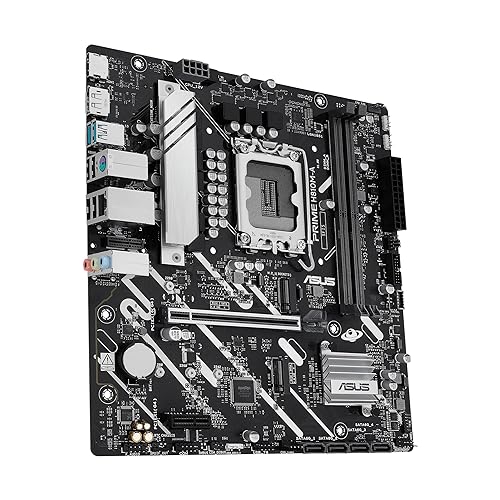 Prime H810MASUS Prime H810M-A-CSM Intel H810 LGA 1851 mATX Motherboard, 6+1+1+1 Discrete MOS, DDR5, PCIe 4.0, 2xM.2 Slots, Intel 1Gb Ethernet, DisplayPort, HDMI, USB 10Gbps,USB 5Gbps Type-C-A CSM