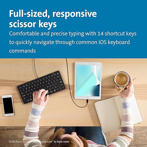 KENSINGTON K75505US WIRED IPAD KB W LIGHTNING CONN Lightning Connector