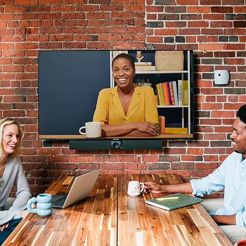 Owl Bar Video Conferencing Device — 4K Video Conferencing Bar with Active Speaker Focus (Add a Meeting Owl 3 or Meeting Owl 4+ for 360-Degree Coverage and Automatic Camera Switching) - Charcoal