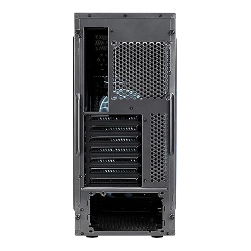 Fractal Design Focus G - Mid Tower Computer Case - ATX - High Airflow - 2X Silent ll Series 120mm White LED Fans, USB 3.0 Gunmetal Gray