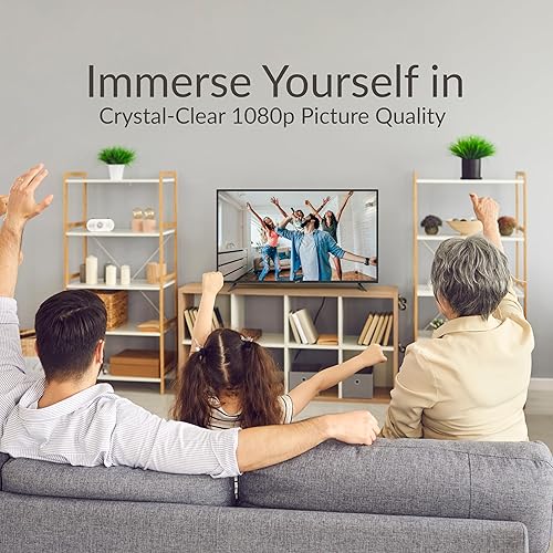 Supersonic Smart SC-4350GTV 43-inch FHD DLED TV with Google Assistant, ATSC/NTSC, HDMI, WiFi, USB Input, 1080p Resolution,16.7M Colors, 60Hz Refresh Rate, Energy-Efficient, Bluetooth, Remote Control SC-4350GTV– 43” Smart TV