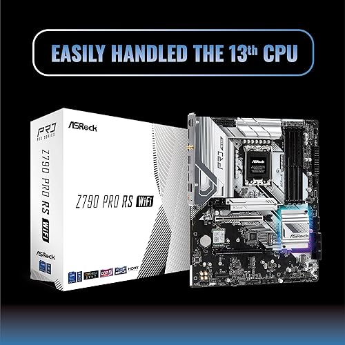 ASRock Z790 Pro RS WiFi, Intel 12th and 13th Generation CPU (LGA1700), Z790 Chipset, DDR5 ATX Motherboard