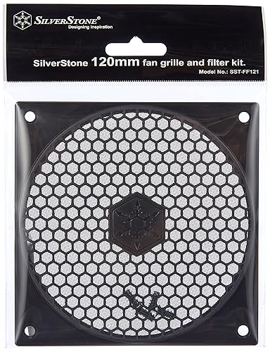 Silverstone 120mm Fan Filter with Grill FF121 (Black)