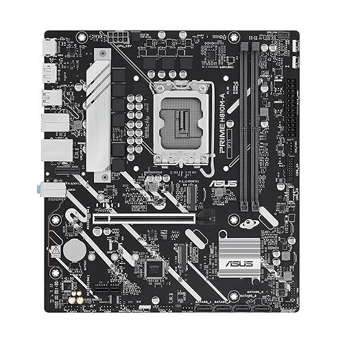 Prime H810MASUS Prime H810M-A-CSM Intel H810 LGA 1851 mATX Motherboard, 6+1+1+1 Discrete MOS, DDR5, PCIe 4.0, 2xM.2 Slots, Intel 1Gb Ethernet, DisplayPort, HDMI, USB 10Gbps,USB 5Gbps Type-C-A CSM