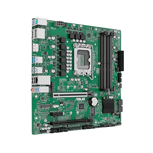 ASUS Pro Q870M-C-CSM Micro-ATX mATX Q870 Business Motherboard with Intel® Core™ Ultra Processors (Series 2) & Intel® vPro Support and Enhanced Security, Reliability and Manageability