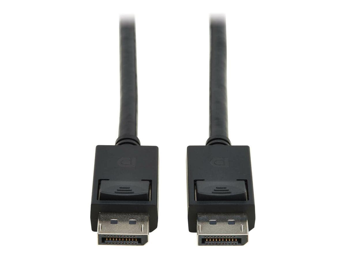 Tripp Lite series DisplayPort 2.1 Cable with Latching Connectors M/M 8K 60 Hz 40 Gbps HDR HBR3 MST 4:4:4 HDCP 2.2 Black 6 ft. 1.8 m P5800068K62
