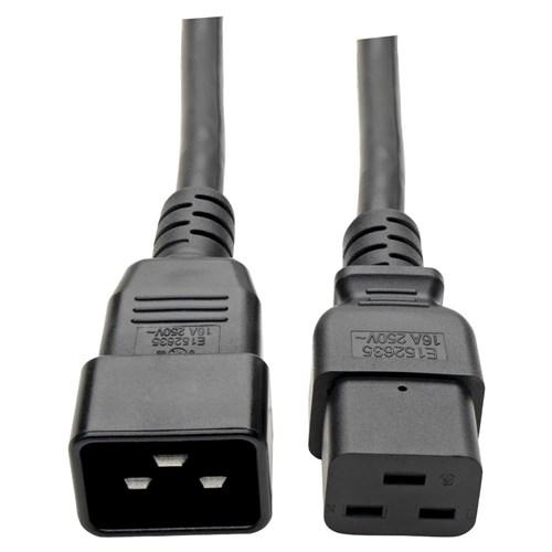 Tripp Lite Model P006-010-15D 10 ft. Desktop Computer AC Power Cord, Right-Angle NEMA 5-15P to C13 - 10A, 125V, 18 AWG, 10 ft. Black