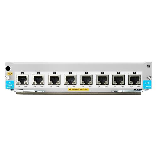 HPE J9995A 5400R 8-port 1/2.5/5/10GBASE-T PoE+ with MACsec v3 zl2 Expansion Module
