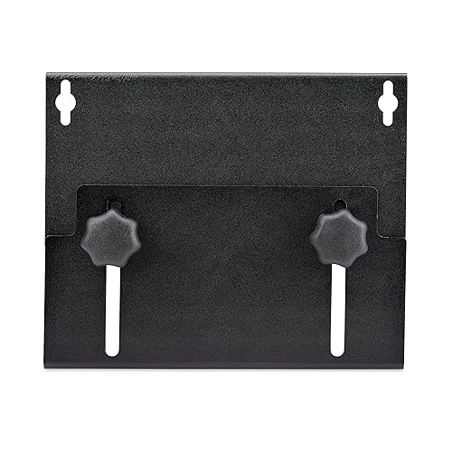 StarTech.com PC Wall Mount Bracket, Supports Desktop Computers Up to 40lb (18kg), Tool-Less Adjustments 1.9-7.8in (50-200mm), Heavy-Duty Wall Mount Shelf/Holder for PC Case/Tower (2NS-CPU-Wall-Mount) Heavy-Duty Wall Mount for PC Case