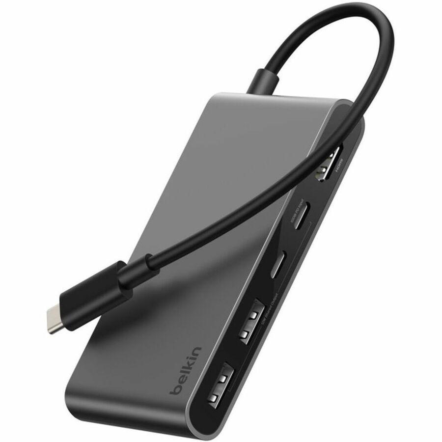 Belkin 5-Port USB-C Hub USB-C to 2xUSB-A, 2xUSB-C, 1x4K HDMI - Docking Station Black Model AVC022FQSGY