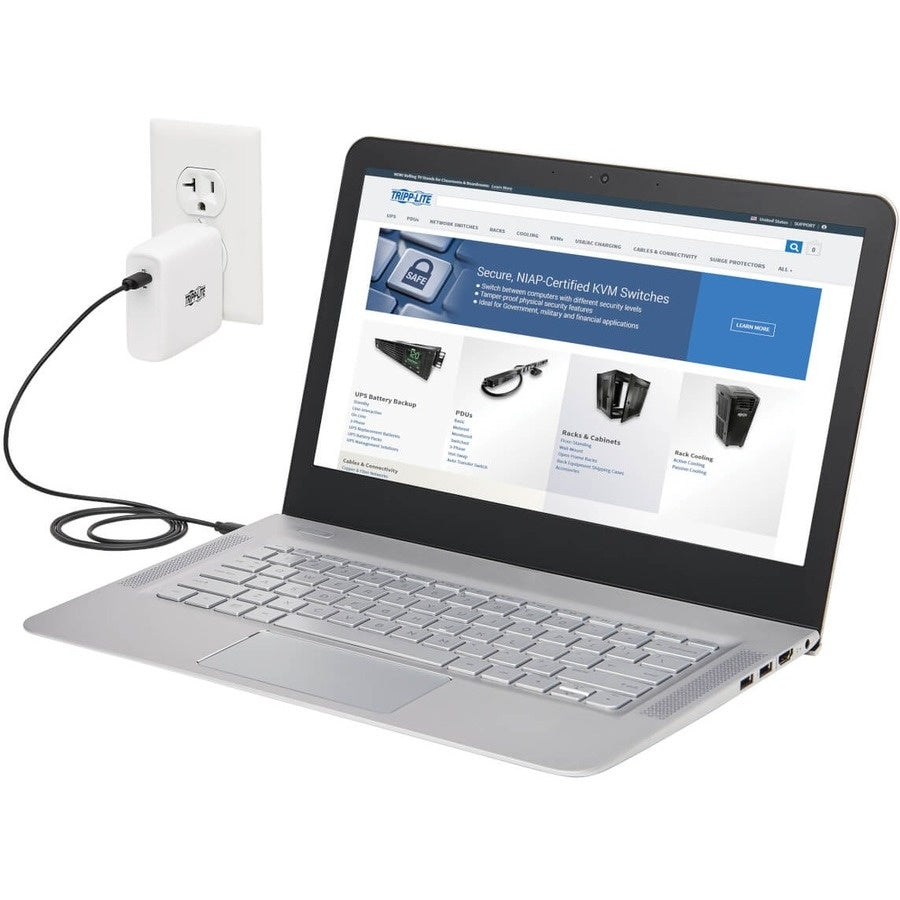 Tripp Lite Compact 1-Port USB-C Wall Charger White U280W01100C1G