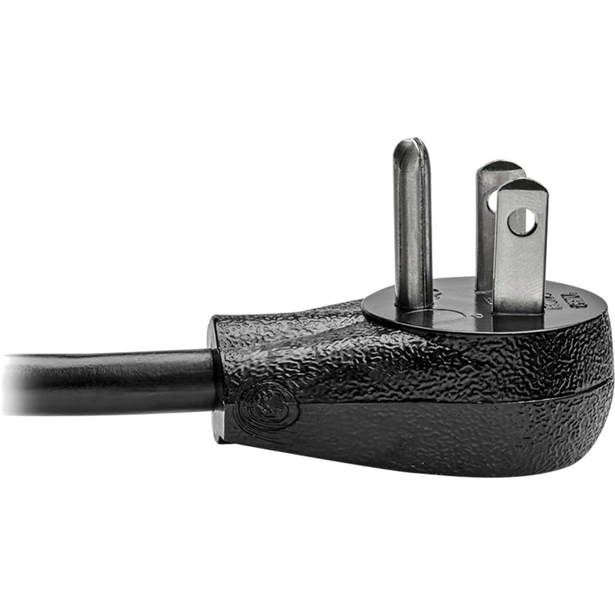 Tripp Lite Model P006-010-15D 10 ft. Desktop Computer AC Power Cord, Right-Angle NEMA 5-15P to C13 - 10A, 125V, 18 AWG, 10 ft. Black