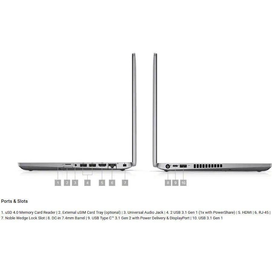 Dell Latitude 5000 5400 14 Chromebook - HD - 1366 x 768 - Intel Celeron 4305U Dual-core (2 Core) - 4 GB RAM - 64 GB Flash Memory - Carbon Fiber - Intel Chip - Chrome OS - Intel UHD Graphics 610