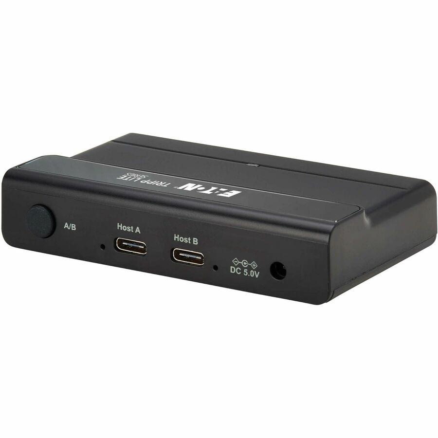 Tripp Lite by Eaton U315-2X4 USB Switch - USB Type C - 640 MB/s - Notebook, Desktop, Printer, Keyboard, Mouse, Flash Drive, Hard Drive - Desktop - 6 USB Port(s)