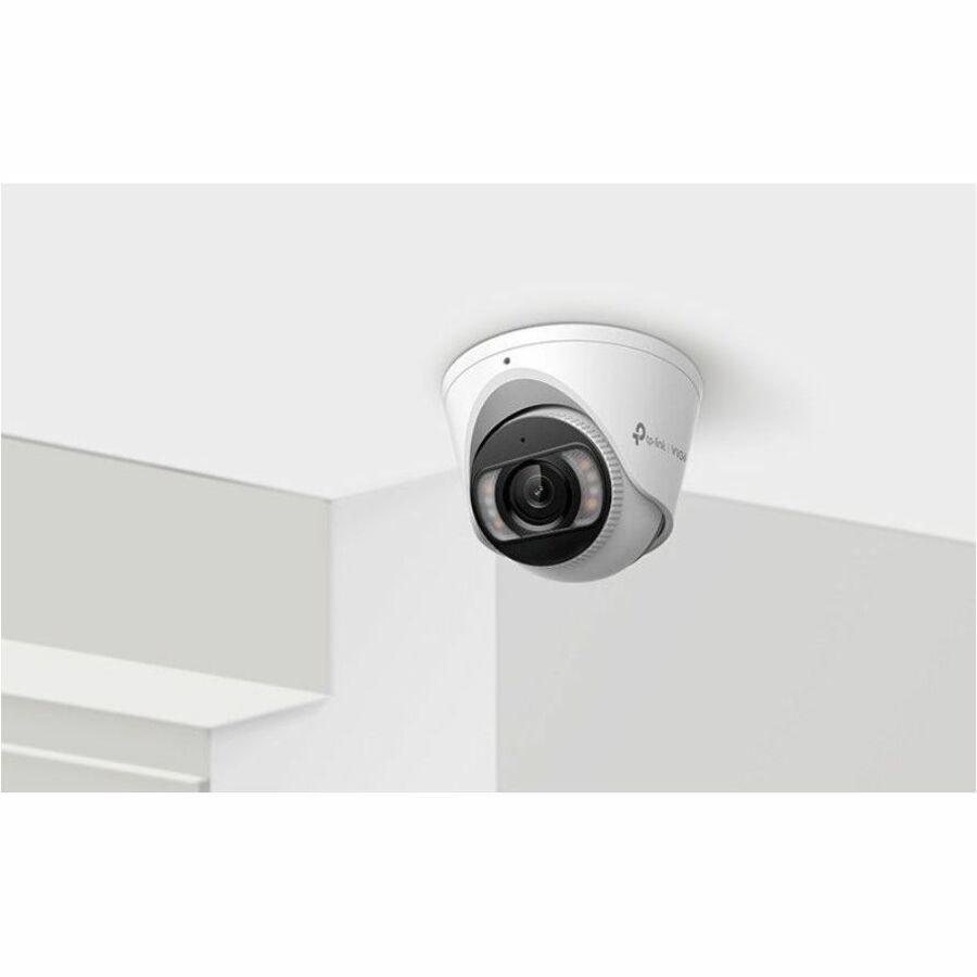 TP-Link InSight InSight S455 5 Megapixel Network Camera - Color - Turret - 98 ft Infrared/Color Night Vision - H.265+, H.265, H.264, H.264+, H.264H, H.265M - 2880 x 1620 - 4 mm Fixed Lens - 30 fps - C