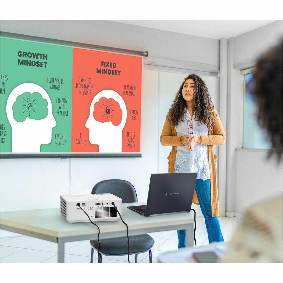 Sharp XP-M421W-W DLP Projector - 16:10 - Floor Mountable, Ceiling Mountable, Portable - 1280 x 800 - Front, Rear, Front Ceiling, Rear Ceiling, Ceiling - 1080p - 20000 Hour Normal Mode - WXGA - 50,000: