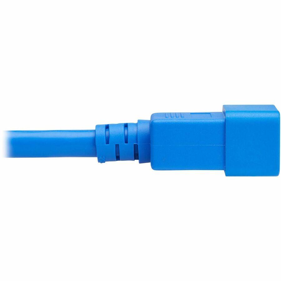 Eaton Tripp Lite Series Power Cord, C20 to C21 - Heavy-Duty, 20A, 250V, 12 AWG, 3 ft. (0.9 m), Blue
