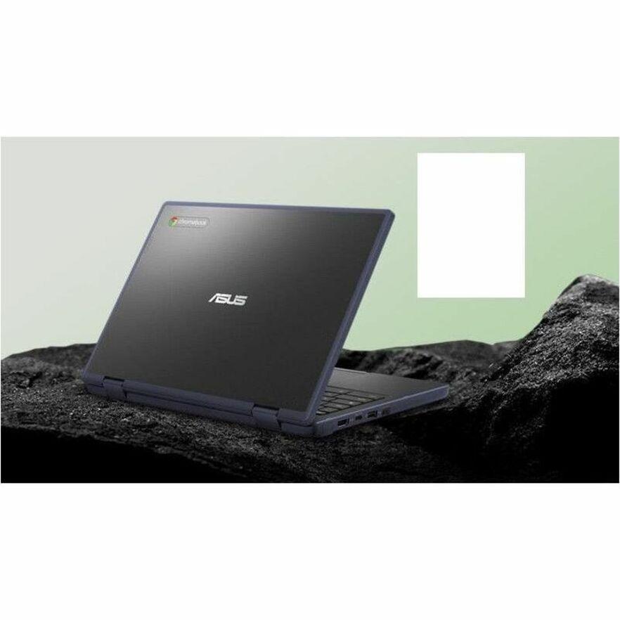 Asus Chromebook CR11 Flip CR1104F CR1104FTA-YZ42T 11.6 Touchscreen Rugged Convertible 2 in 1 Chromebook - HD - Intel N-Series N150 - 4 GB - 32 GB Flash Memory - Mineral Gray - Intel Chip - 1366
