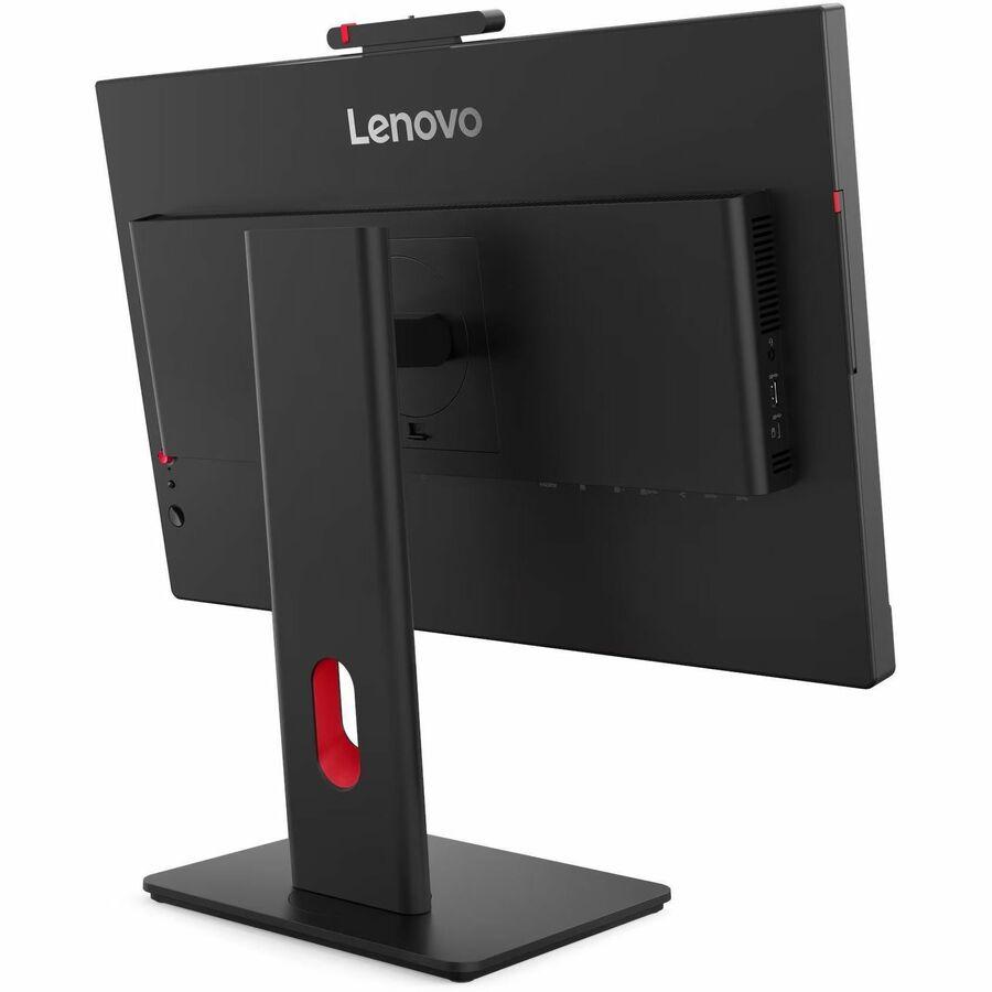 Lenovo ThinkVision T24D-4v 24 Class Webcam Full HD LED Monitor - 16:9 - 23.8 Viewable - 1920x1080 - 250 Nit - 4 ms - 120 Hz Refresh Rate - USB Type-C - HDMI - DisplayPort - USB Hub 64B7UAR1US