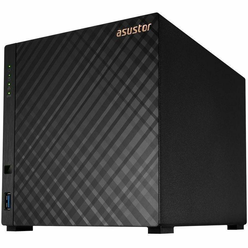Asustor AS1204T Drivestor 4 Gen 2, 4 Bay NAS, Quad-Core 1.7GHz CPU, 2.5GbE Port, 1GB DDR4, Three USB 3.0 (Diskless)