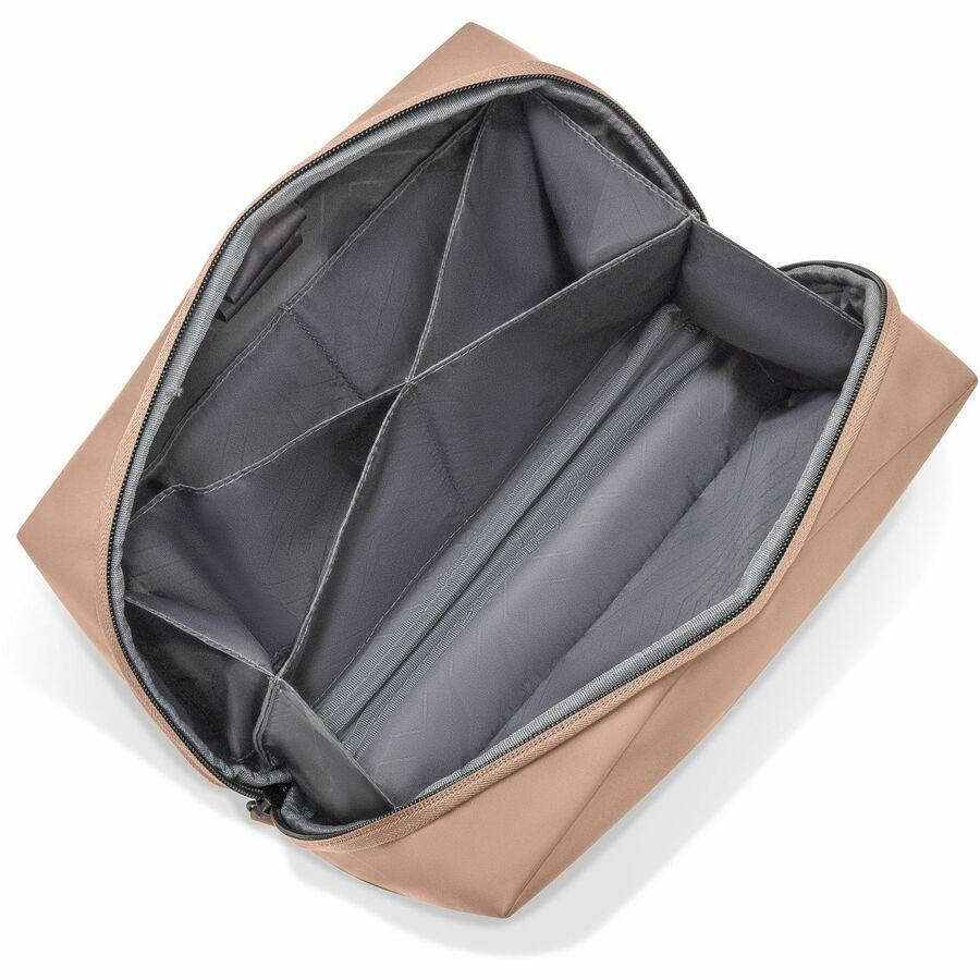 Champs Onyx Carrying Case Toiletries, Travel - Nude - Water Resistant - Polyurethane Body - Handle - 6.3 Height x 4.3 Width - 3.17 quart Volume Capacity