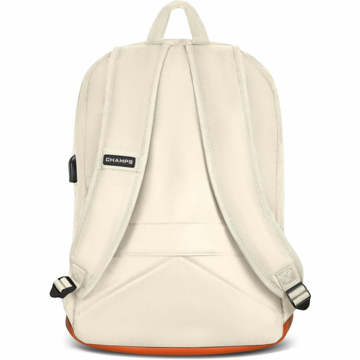 Champs Vintage Carrying Case (Backpack) for 11 to 15.6 Water Bottle, Notebook, Tablet, Glasses, Earphone, Travel - Ivory - Water Resistant, Water Proof Zipper - Nylon Body - Shoulder Strap