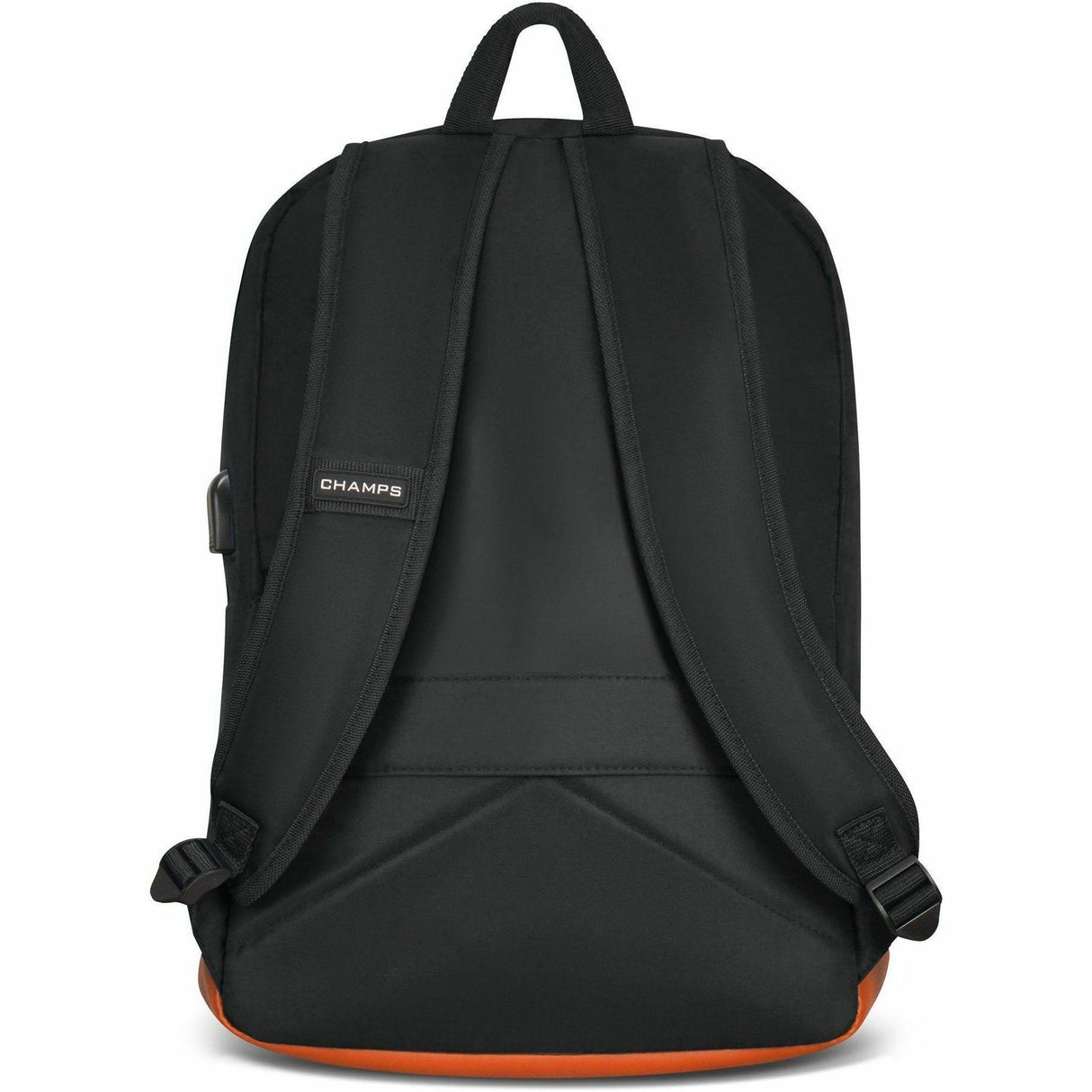 Champs Vintage Carrying Case (Backpack) for 11 to 15.6 Water Bottle, Notebook, Tablet, Glasses, Earphone, Travel - Black - Water Resistant, Water Proof Zipper - Nylon Body - Shoulder Strap