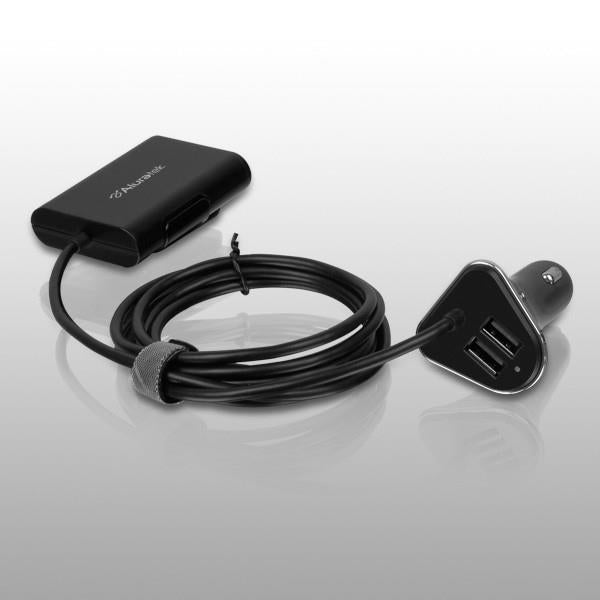 ALURATEK INC AUCC04F 4PORT USB 2.4A CAR CHARGER
