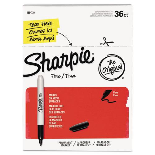 Sharpie Fine Point Permanent Marker Black 36/Pack 1884739