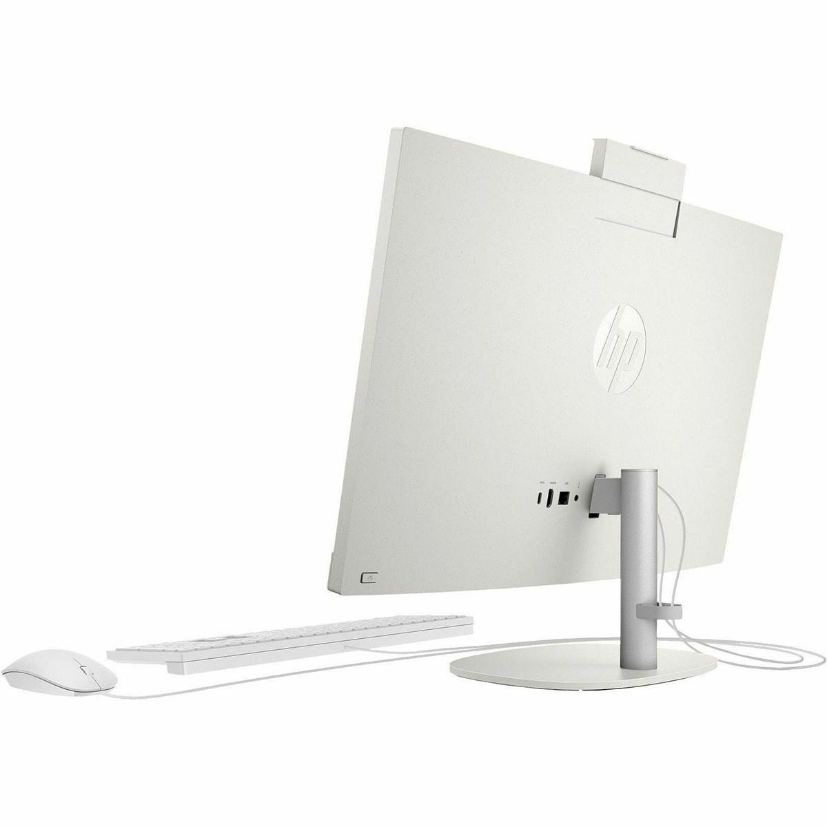HP 24-cr0210 23.8 Full HD All-in-One Touchscreen Desktop Computer, AMD Athlon Silver 7120U 2.4GHz, 8GB RAM, 256GB SSD, Windows 11 Home, Shell White