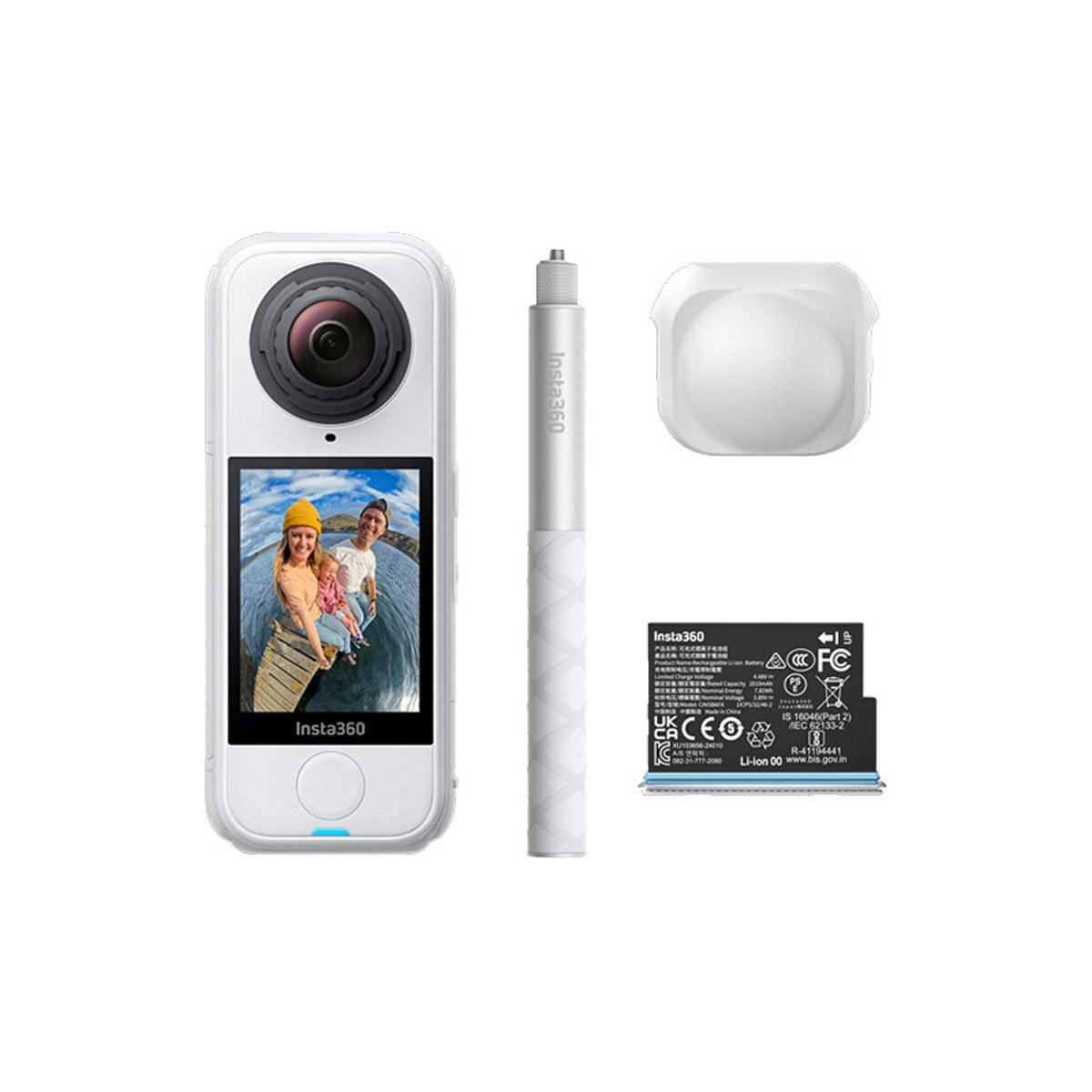 Insta360 X4 Air 8K 360 Action Camera Starter Bundle, Arctic White