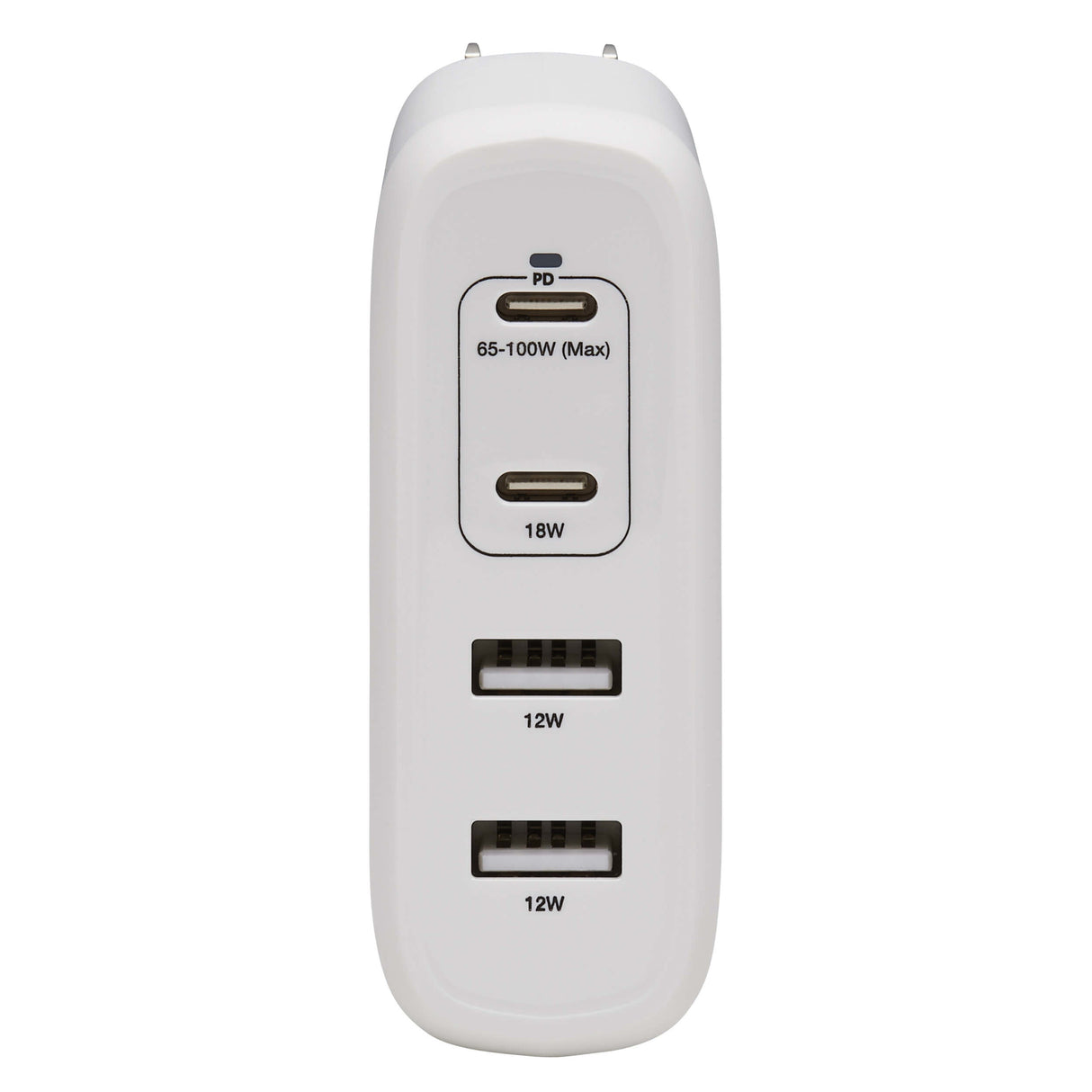Tripp Lite USB C Wall Charger 4Port Compact 100W PD3.0 White U280W04100C2G