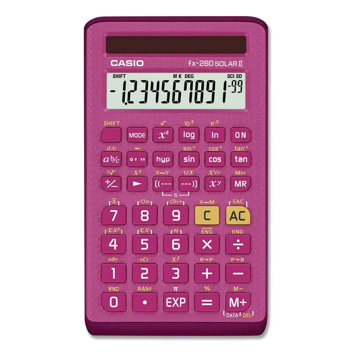 Casio FX260SLRS Pink Solar Scientific FX260SLRIIPK