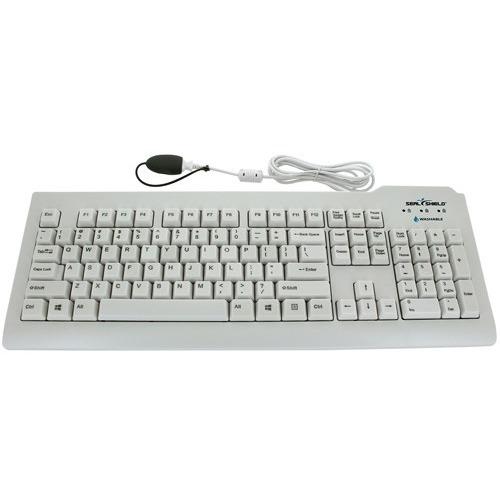 Seal Shield Silver Seal Glow Waterproof Keyboard Long Cable SSWKSV207GL
