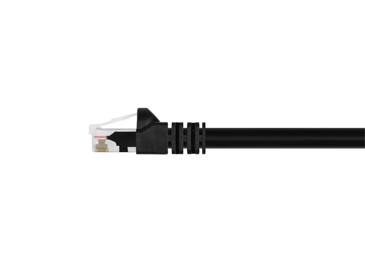 Monoprice Cat6 Ethernet Patch Cable - Network Internet Cord - RJ45, Stranded, 550Mhz, UTP, Pure Bare Copper Wire, 24AWG, 3ft, Black