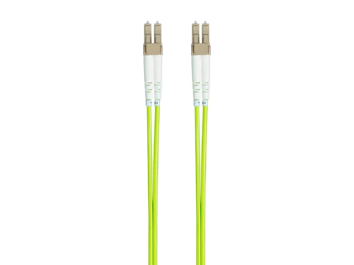 Monoprice Fiber Optic Cable - Green - 1 Meter | OM5, LC/UPC-LC/UPC, Multi Mode Duplex, (50/125 Type) - Entegrade Series