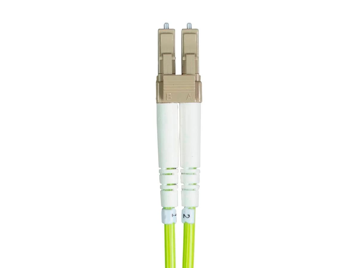Monoprice Fiber Optic Cable - Green - 1 Meter | OM5, LC/UPC-LC/UPC, Multi Mode Duplex, (50/125 Type) - Entegrade Series