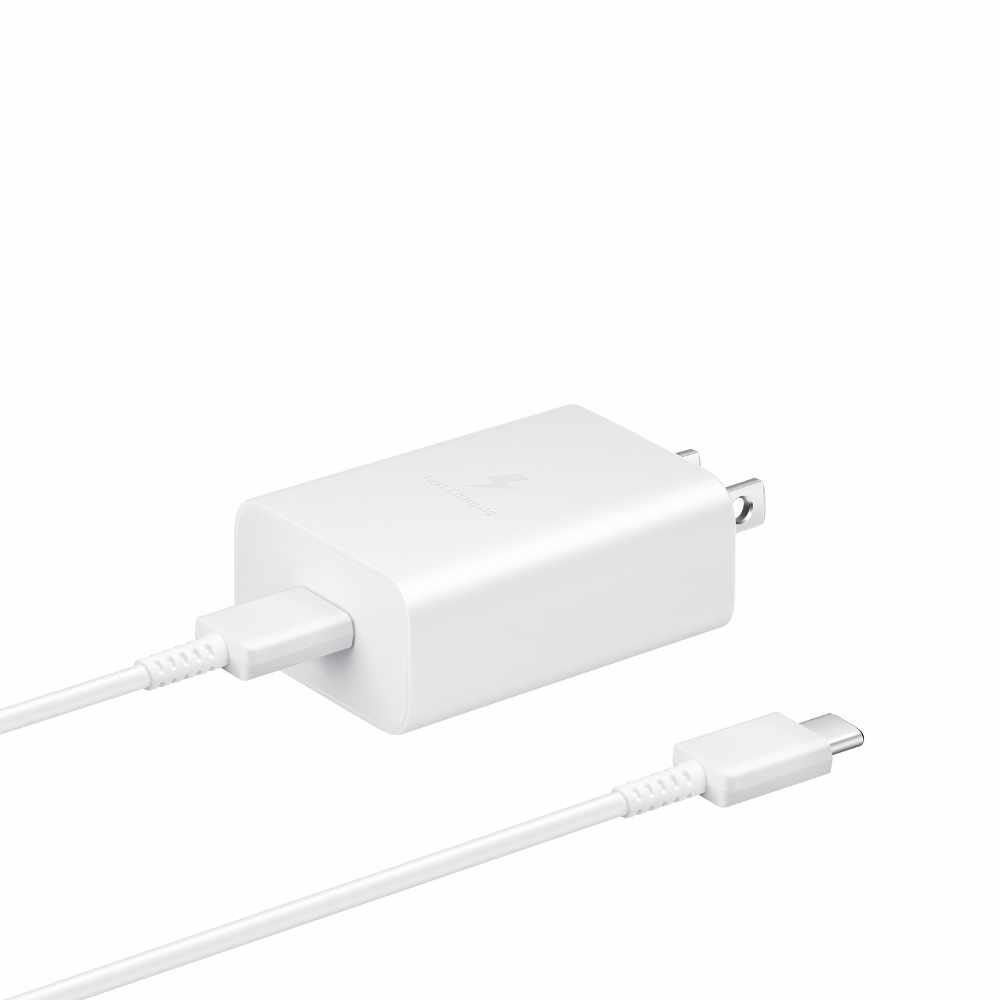 Samsung Wall Charger with USB-C to USB-C Cable 15W White Wall Chargers