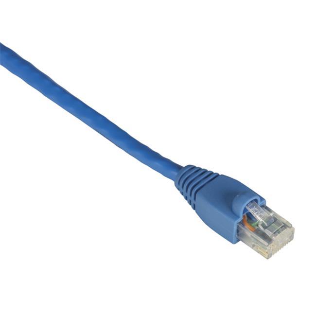Black Box EVNSL641-0025 CAT6 550MHz Stranded Ethernet Patch Cable - Unshielded, PVC, Snagless Boots, Straight-Pinned, Blue, 25 ft.