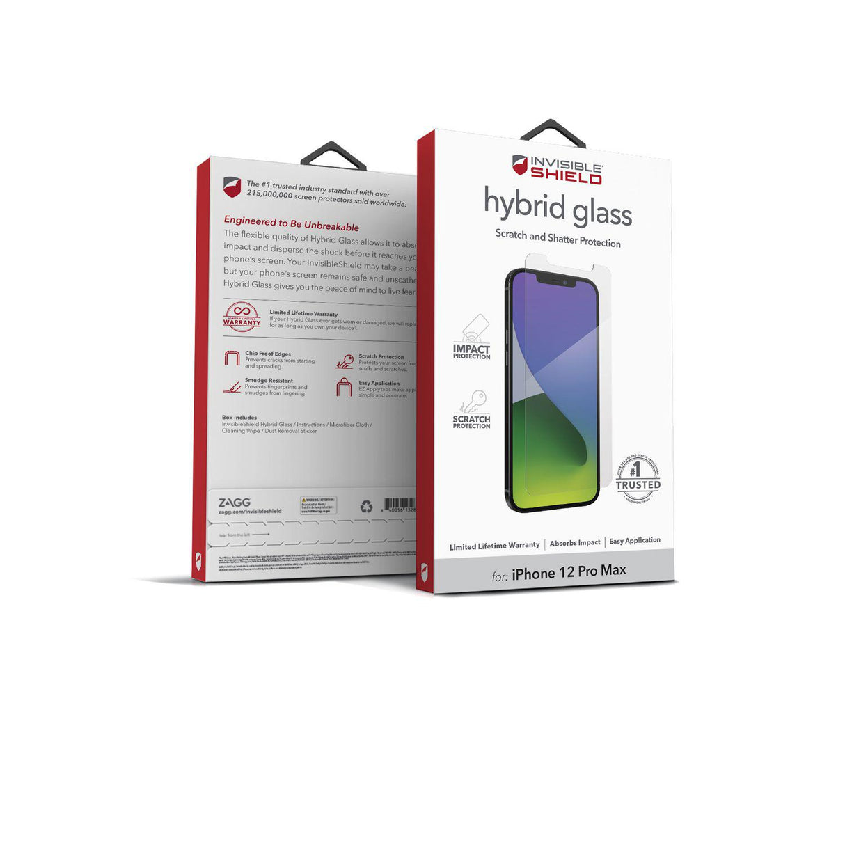 Zagg 200307584 Apple iPhone 12 Pro Max InvisibleShield Hybrid Glass