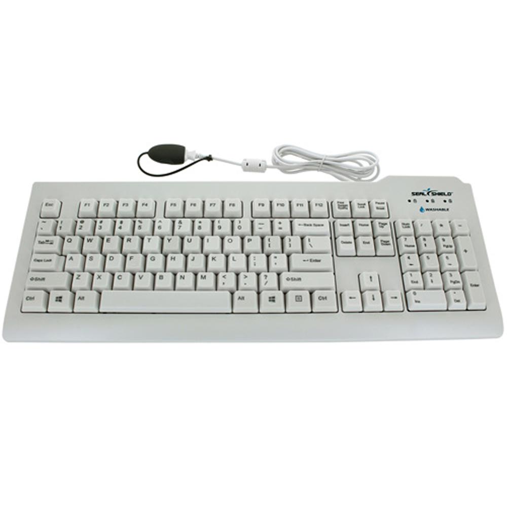 Seal Shield Silver Seal Glow Waterproof Keyboard Long Cable SSWKSV207GL