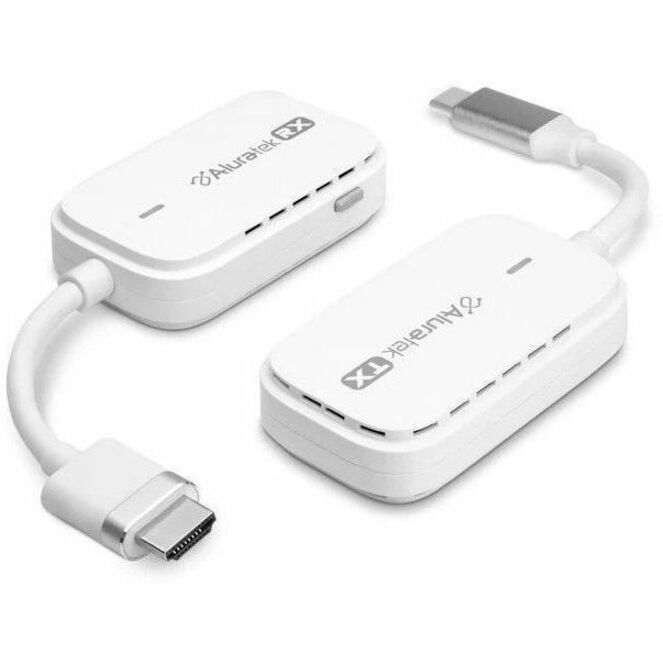 Aluratek Streamcast Mobile Wireless Type-C to HDMI Streaming Kit - 100 ft Range - 1 x USB - 1080p - Full HD - 1920 x 1080 - Display, HDTV, Smartphone, Notebook, Tablet, TV, Presentation System, Streaming Setup, Classroom, Conference Room