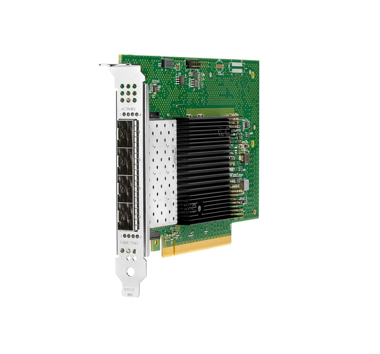 HPE Intel E810-XXVDA4 Ethernet 10/25GB 4-Port SFP28 Adapter For HPE (P08458-B21) - PCI Express 4.0 x16 - 3.13 GB/s Data Transfer Rate - 4 Port(s) - Optical Fiber - 25GBase-X - SFP28 - Plug-in Card