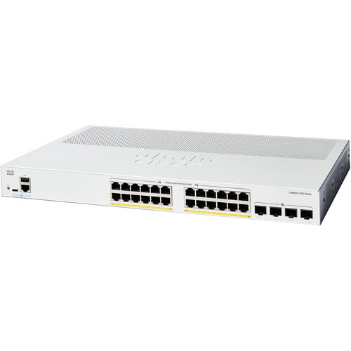 Cisco Catalyst C1300-24P-4X 24-Port Gigabit PoE+ Compliant Managed Network Switch (195W)