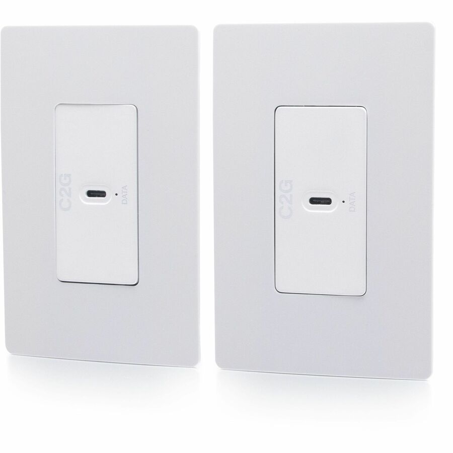 C2G Superbooster® USB Camera Extender Over Cat Single Gang Wall Plate to Single Gang Wall Plate Kit