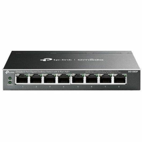 TP-Link Omada 8-Port Gigabit Desktop Switch with 8-Port PoE+ - 8 Ports - Gigabit Ethernet - 10/100/1000Base-T - 74.39 W Power Consumption - Twisted Pair - PoE Ports - Desktop