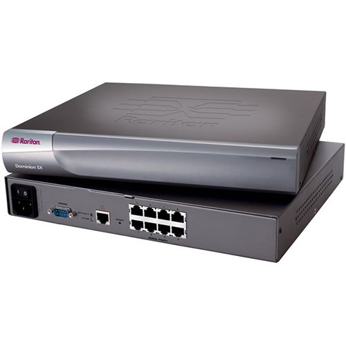 Raritan 8-Port Serial Console Server with Dual-Power AC Dual, DSX2-8 (with Dual-Power AC Dual gigabit LAN. Serial, USB and KVM Local Console Ports. 19 Rack Mount kit.)