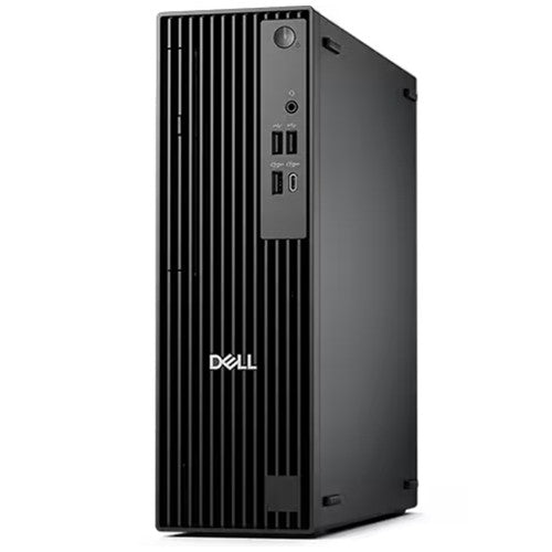 Dell Pro QCS1250 Desktop Computer - Intel Core Ultra 5 235 - vPro Technology - 16 GB - 256 GB SSD - Slim PC - Standard Black - Intel Chip - Windows 11 Pro - Intel DDR5 SDRAM - DVD-Writer - English (US) Keyboard - 180 W