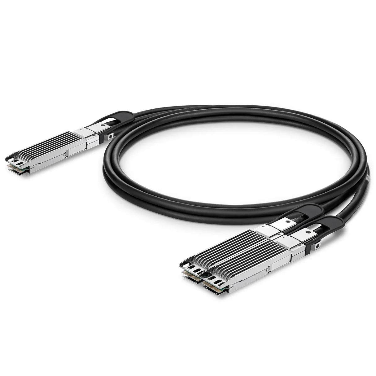 NVIDIA/Mellanox MCP7Y00-N02A Compatible 800G OSFP Finned Top to 2 x 400G OSFP Finned Top InfiniBand NDR Passive Direct Attach Copper Breakout Cable for Quantum-2 Switches 2.5m (8ft)