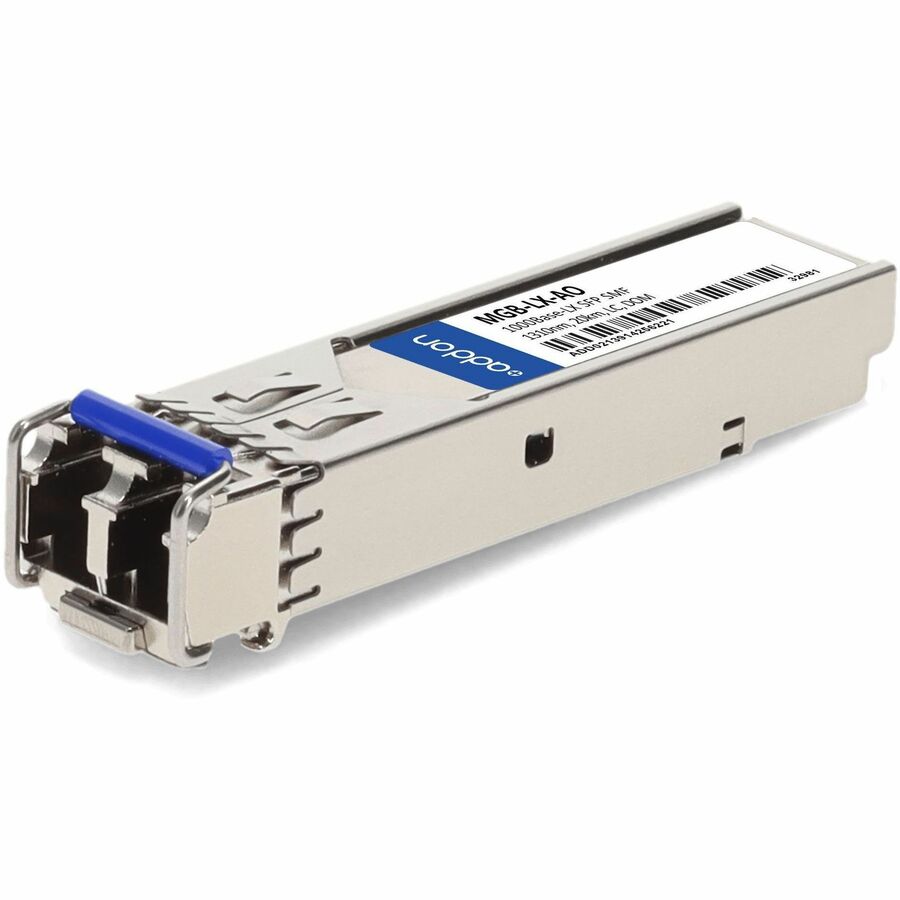 AddOn Planet® MGB-LX Compatible TAA 1000Base-LX SFP Transceiver (SMF, 1310nm, 20km, LC, DOM) - For Data Networking, Optical Network - 1 x LC 1000Base-LX Network - Optical Fiber - Single-mode